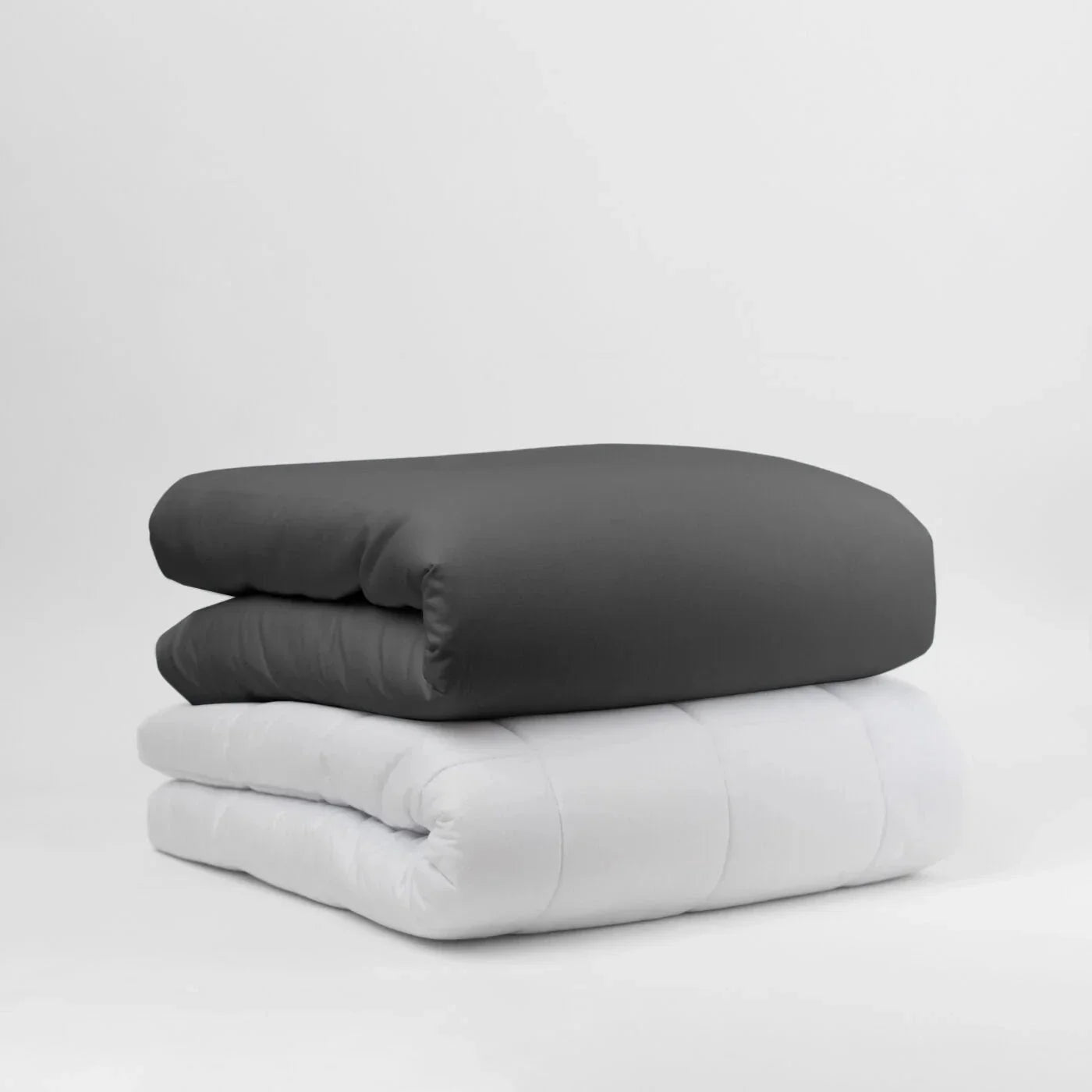 Pack Jour et Nuit Coton, couverture lestée coloris Gris foncé