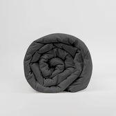 Couverture lestée Gravity Basic, housse coton coloris Gris foncé #Couleur_Gris foncé (Coton)
