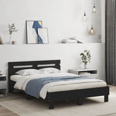 Sommier en bois avec LED noir #Finition_Noir