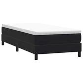 Sommier tapissier en velours noir, grandes longueurs, photo produit #Couleur_Noir
