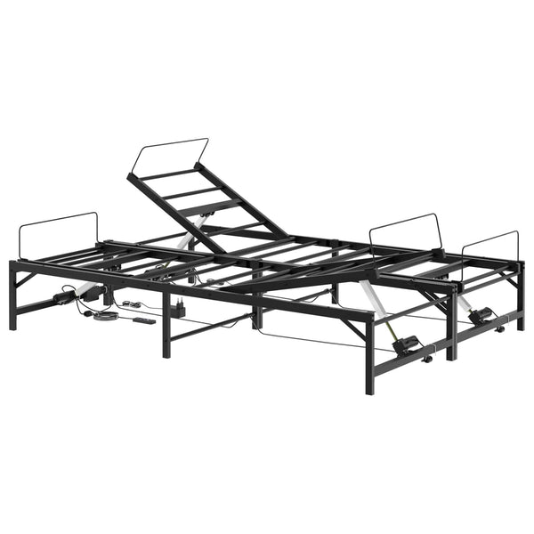 Sommier électrique réglable en acier noir, photo produit #Couleur_Noir