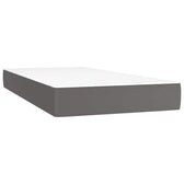 Matelas à ressorts ensachés mi-ferme 20 cm, housse grise, photo produit #Couleur_Gris
