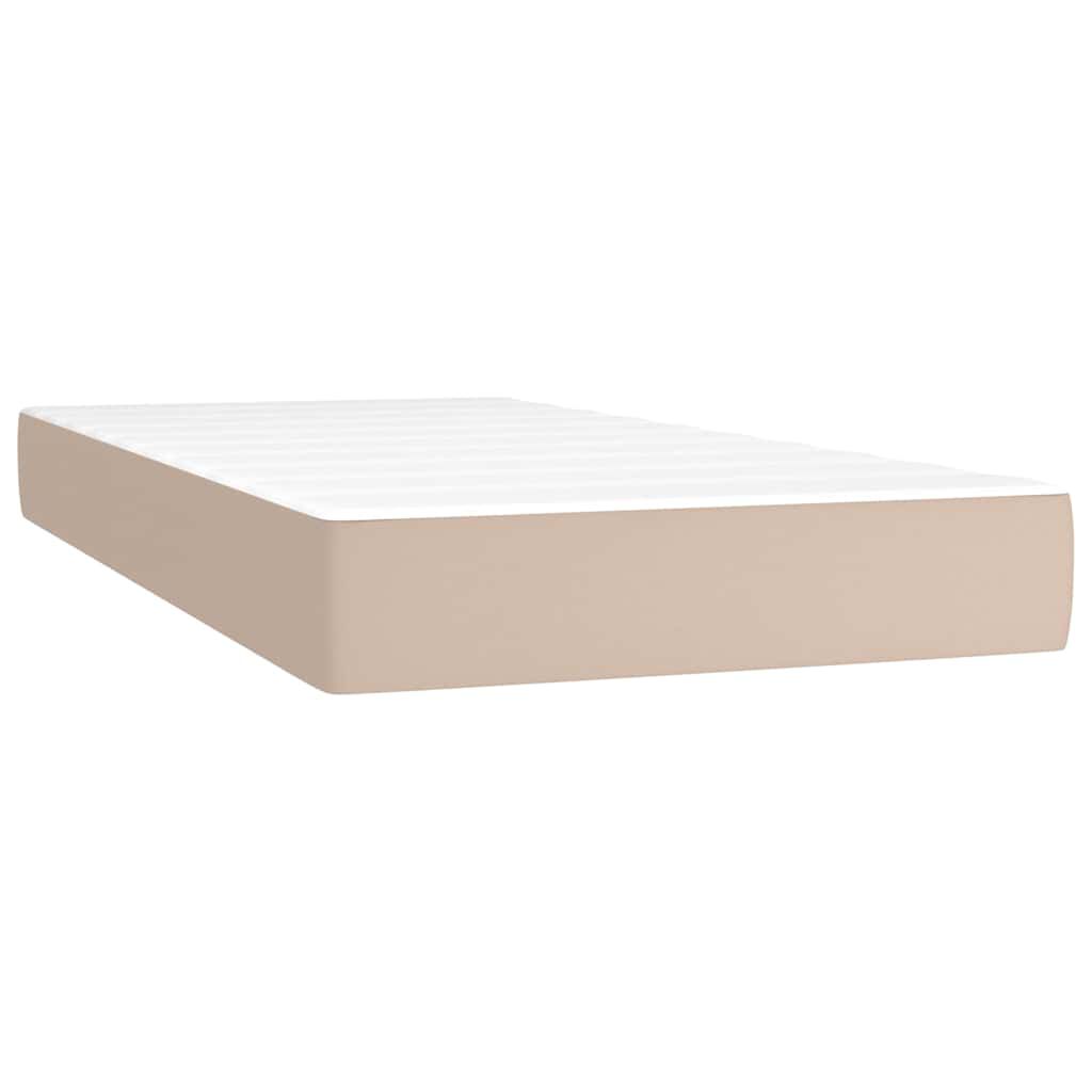 Matelas à ressorts ensachés mi-ferme 20 cm, housse cappuccino, photo produit