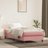 Matelas à ressorts ensachés mi-ferme 20 cm, housse rose, photo produit #Couleur_Rose