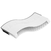 Matelas à ressorts Bonnell fermeté moyenne, coloris blanc, gris foncé et noir, épaisseur 23 cm, photo produit #Couleur_Blanc, gris foncé et noir