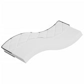Matelas enfant en mousse 80 x 160 cm, épaisseur 16 cm, coloris blanc et noir, photo produit #Couleur_Blanc et noir