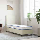 Matelas à mémoire de forme blanc et bleu