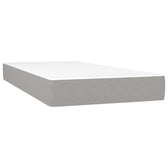 Matelas enfant à ressorts ensachés mi-ferme 80 x 160 cm, coloris gris clair, photo produit #Couleur_Gris clair