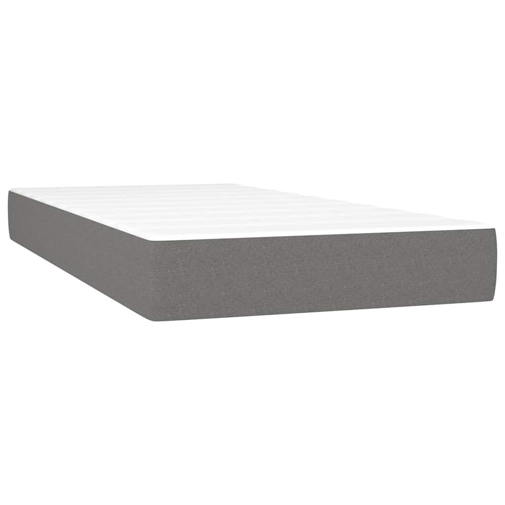 Matelas enfant à ressorts ensachés mi-ferme 80 x 160 cm, coloris gris foncé, photo produit