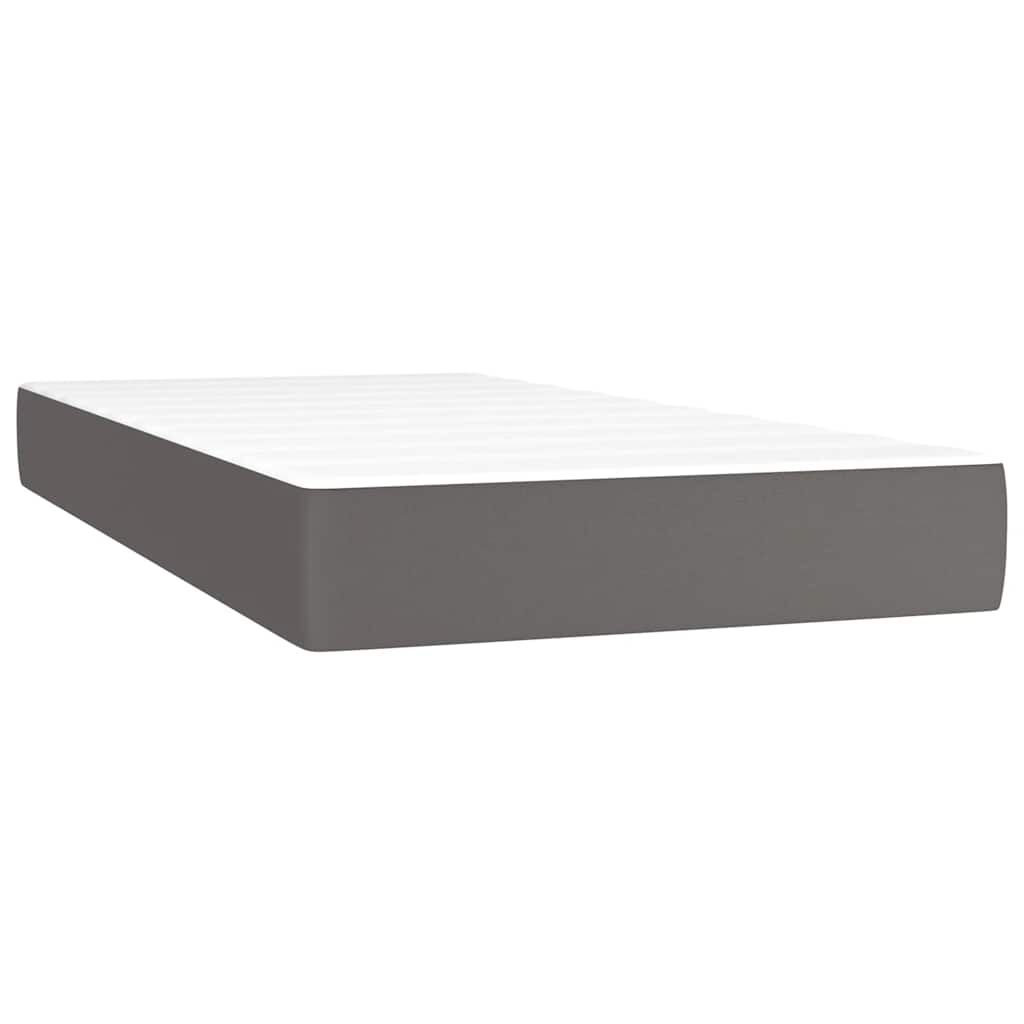 Matelas enfant à ressorts ensachés mi-ferme 80 x 160 cm, coloris gris, photo produit