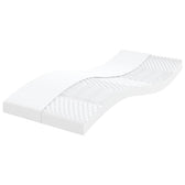 Matelas enfant en mousse 7 zones 80 x 160 cm, épaisseur 10 cm, coloris blanc, photo produit #Couleur_Blanc