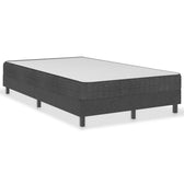 Sommier tapissier en tissu gris #Hauteur_24,5 cm