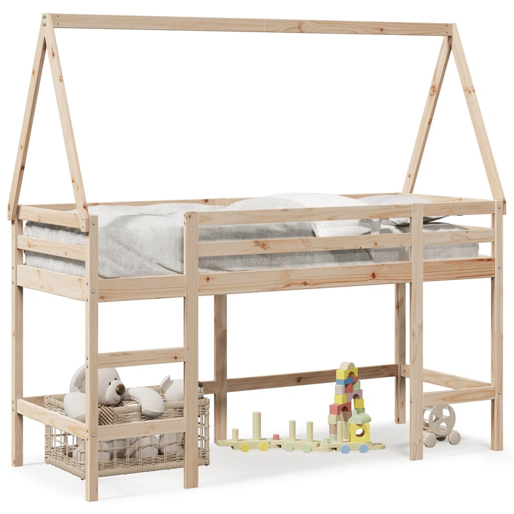 Lit cabane surélevé modèle A #Modèle_Modèle A