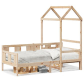 Lit de jour cabane avec toit #Finition_Naturel