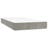 Matelas à ressorts ensachés mi-ferme 20 cm, housse gris clair, autre vue #Couleur_Gris clair