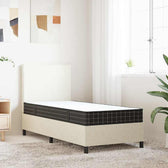 Matelas à ressorts Bonnell fermeté moyenne, coloris blanc, gris foncé et noir, épaisseur 18 cm, autre vue #Couleur_Blanc, gris foncé et noir