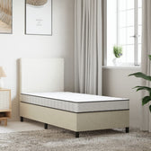 Matelas enfant en mousse 80 x 160 cm, épaisseur 16 cm, coloris blanc et noir, autre vue #Couleur_Blanc et noir