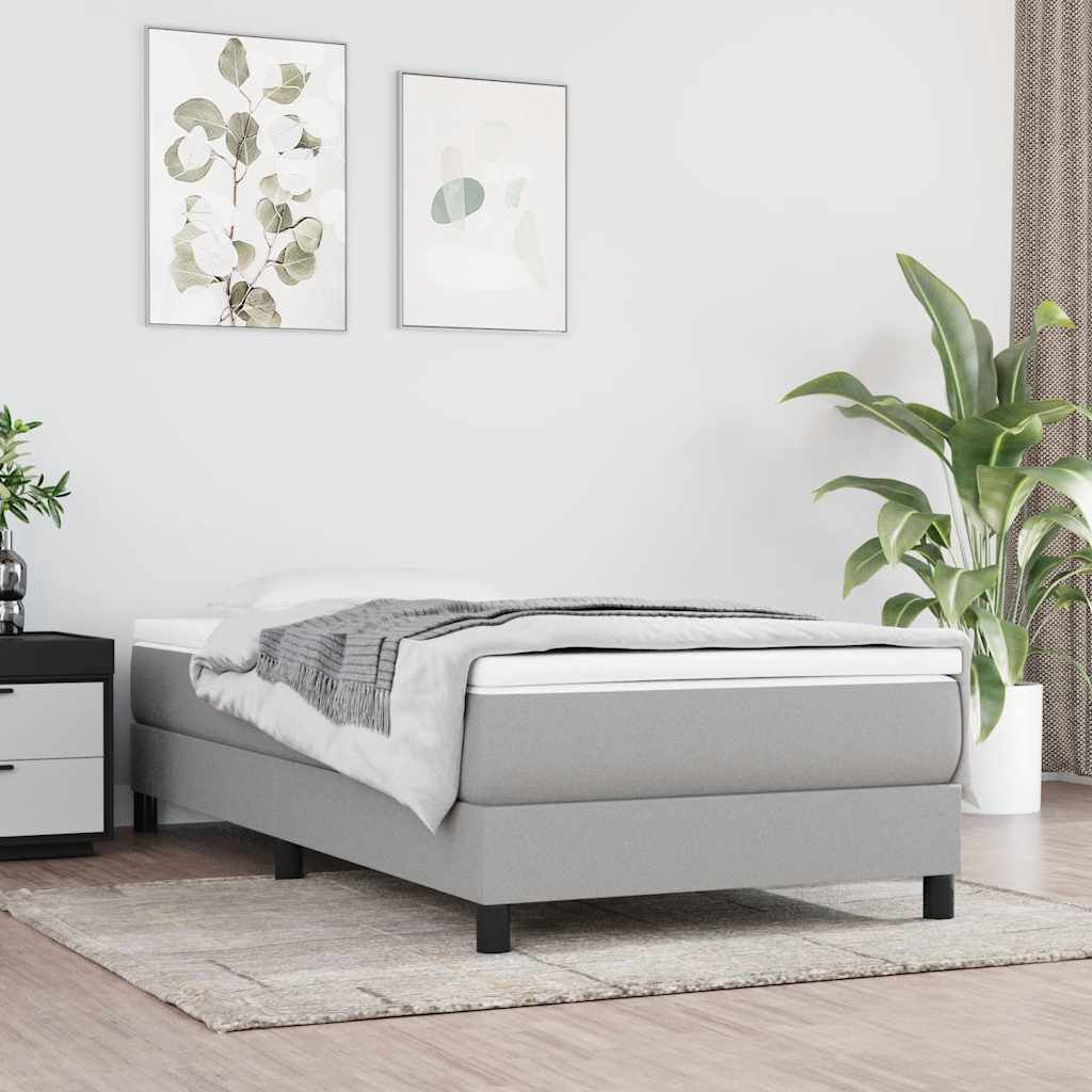 Matelas enfant à ressorts ensachés mi-ferme 80 x 160 cm, coloris gris clair, autre vue #Couleur_Gris clair