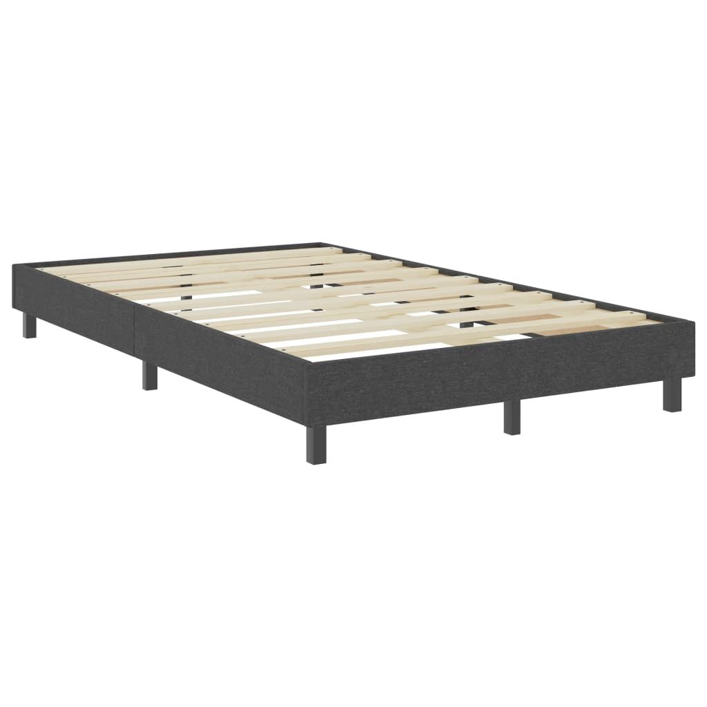 Sommier tapissier en tissu gris