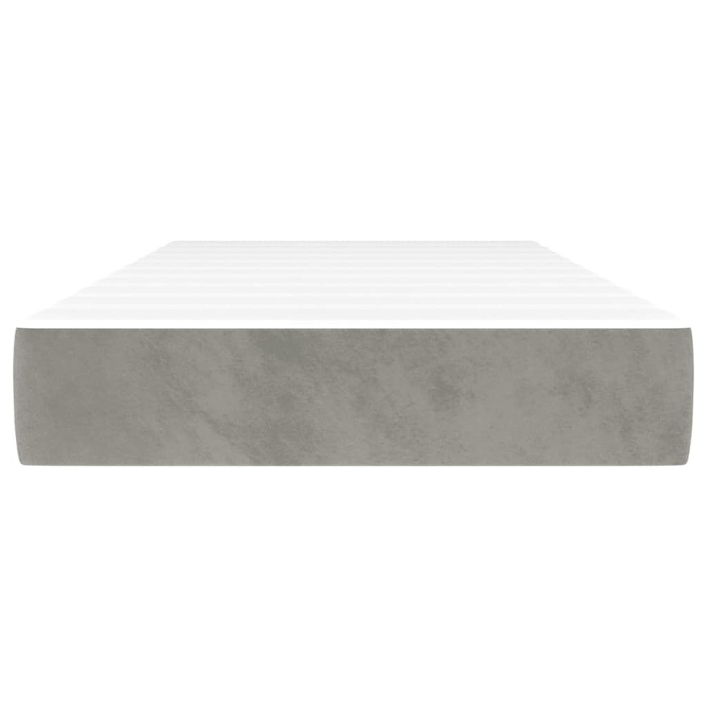 Matelas à ressorts ensachés mi-ferme 20 cm, housse gris clair, vue complémentaire