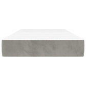 Matelas à ressorts ensachés mi-ferme 20 cm, housse gris clair, vue complémentaire #Couleur_Gris clair