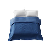 Housse à motifs pour couverture lestée, motif Poseidon été, sur un lit #Motif_Poseidon été
