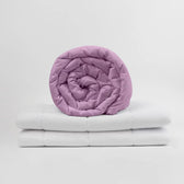 Couverture lestée Gravity Basic, housse coton coloris Lavande #Couleur_Lavande (coton)