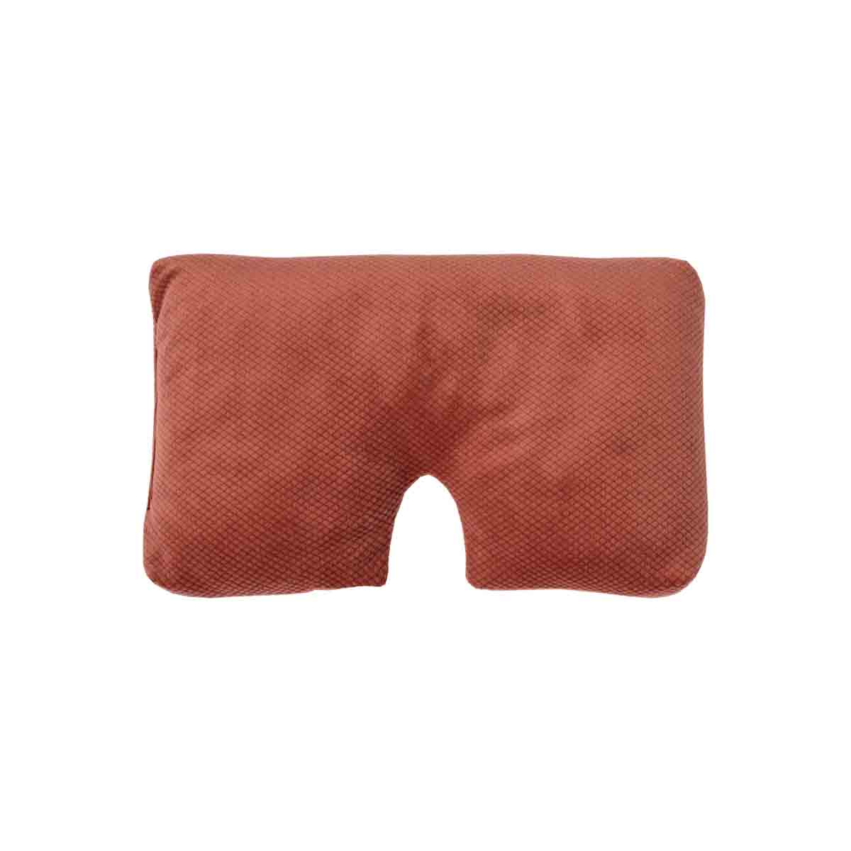 Bandeau aux graines de sarrasin, coloris Ginger spice, détail du tissu