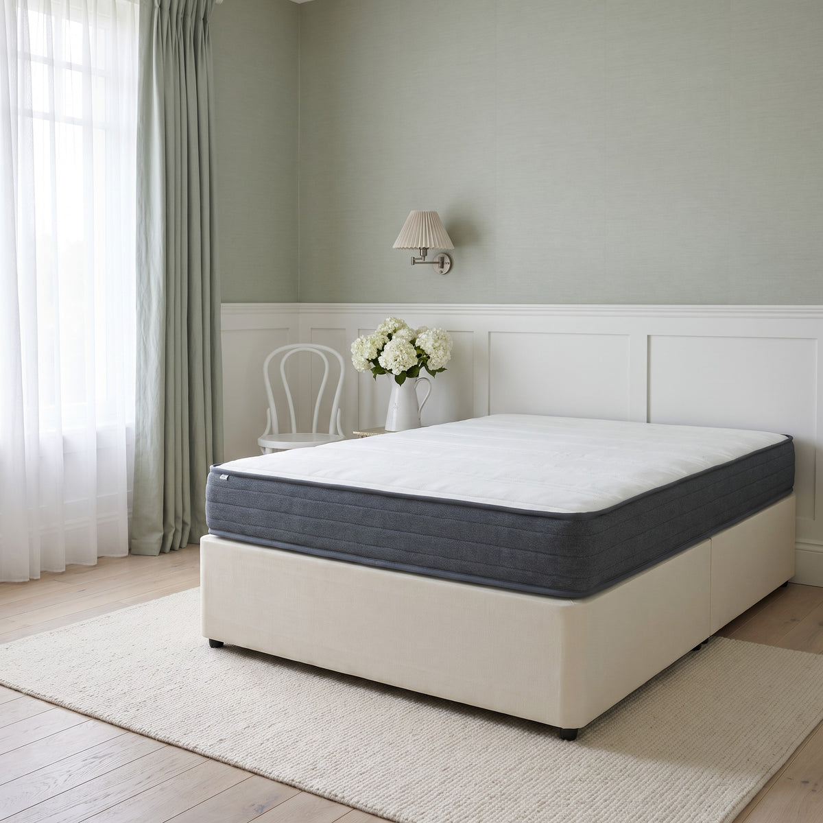 Matelas pour sommier tapissier 20 cm, fermeté moyenne, chambre de jour