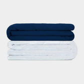 Couverture lestée Balance® Kids, coloris bleu Poséidon, ambiance chambre enfant #Couleur_Archive