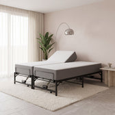 Sommier électrique réglable en acier, noir, chambre de jour #Couleur_Noir